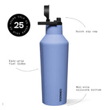 Corkcicle Sport Canteen - 950ml Black - Front View