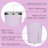 Corkcicle Tumbler - 500ml Gloss White - Front View