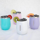 Corkcicle Stemless - 355ml Oat Milk - Side View