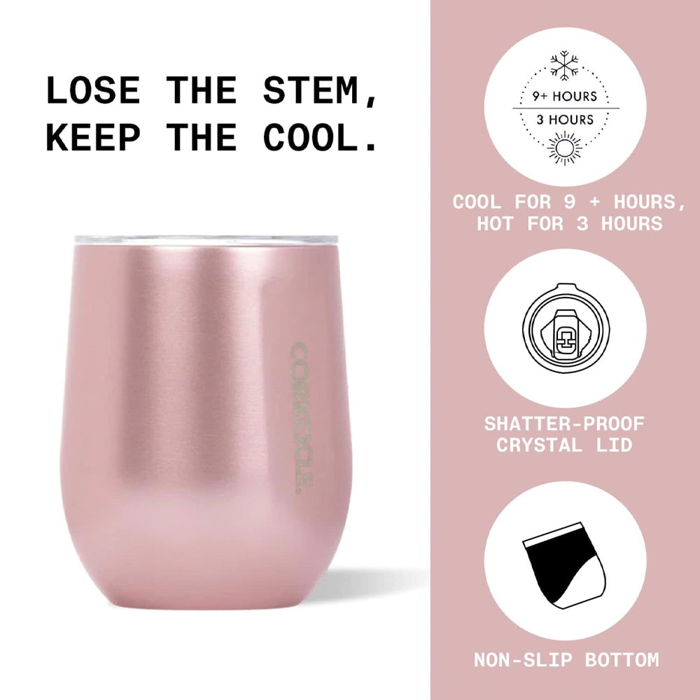Corkcicle Stemless - 340ml Rainbow Unicorn