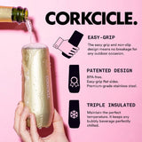 Corkcicle Stemless Flute - 207ml Unicorn Magic - Front View