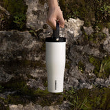 Corkcicle Go Cup XL - 887ml Gloss White - 45-Degree Angle
