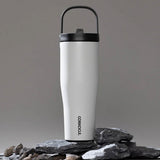 Corkcicle Go Cup XL - 887ml Matte Black - Rear View