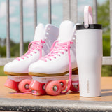 Corkcicle Go Cup XL - 887ml Walnut Wood - Top-Down View