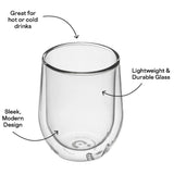 Corkcicle Glass Stemless - Double Pack - Clear - Front View
