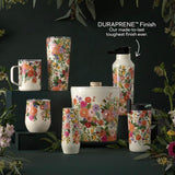 Corkcicle Sport Canteen - 600ml Rifle Paper - Garden Party Cream - Side View