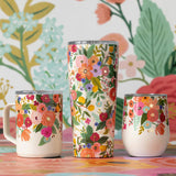 Corkcicle Tumbler - 750ml Rifle Paper - Garden Party Cream - Side View