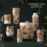 Corkcicle Stemless Flute - 207ml Rifle Paper - Garden Party Cream - Side View