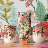 Corkcicle Mug - 500ml Rifle Paper - Garden Party Cream - Top-Down View