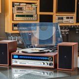 Crosley 1975T Vinyl Record Turntable Player - Close-Up Angle