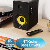 Crosley Cruiser Bluetooth Portable Turntable - Black + Bundled Majority D40X Bluetooth Speakers