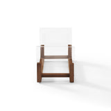 Crosley Cruiser Bluetooth Portable Turntable - White Sands + Bundled Crosley Record Storage Display Stand - Rear View