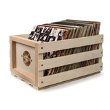 Crosley Voyager Black - Bluetooth Portable Turntable & Record Storage Crate - Side View