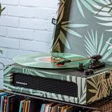 Crosley Voyager Bluetooth Portable Turntable - Botanical + Bundled Crosley Record Storage Display Stand - Extra Image