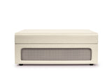 Crosley Voyager Bluetooth Portable Turntable - Dune + Bundled Crosley Record Storage Display Stand - Close-Up Angle