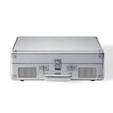 Crosley Cruiser Bluetooth Portable Turntable - Silver - Side View