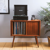 Crosley Voyager Black - Bluetooth Portable Turntable - Side View