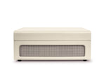 Crosley Voyager portable Bluetooth suitcase turntable in Dune, suitcase lid and handle