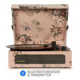 Crosley Voyager Floral - Bluetooth Portable Turntable - Side View