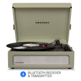 Crosley Voyager Sage - Bluetooth Portable Turntable - Top-Down View