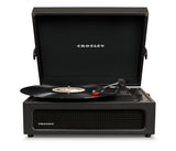 Crosley Voyager Bluetooth Portable Turntable + Crosley SOHO Stand Bundle - Black - Front View