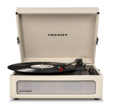 Crosley Voyager Bluetooth Portable Turntable + Crosley SOHO Stand Bundle - Dune - Front View
