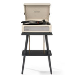 Crosley Voyager Bluetooth Portable Turntable + Crosley Turntable Stand Bundle - Dune
