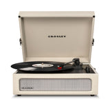 Crosley Voyager Bluetooth Portable Turntable + Entertainment Stand Bundle - Dune - Front View