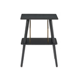 Crosley Manchester Entertainment Center Stand - Black - Side View