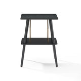 Crosley Manchester Entertainment Center Stand - Black - Rear View