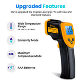 Etekcity Infrared Thermometer 774-2 Pack - Front View