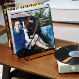 Gadhouse Vinyl Rack (Iron Wire) - Black - Side View