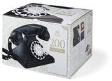GPO Retro 200 Rotary Telephone - Black - Top-Down View