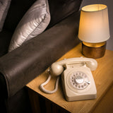 GPO Retro 746 Rotary Telephone - Ivory - Front View