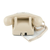 GPO Retro 746 Rotary Telephone - Ivory - Close-Up Angle