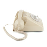 GPO Retro 746 Rotary Telephone - Ivory - Low Angle