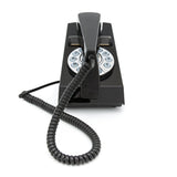 GPO Retro Trim Phone Push Button - Black - Front View