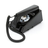 GPO Retro Trim Phone Push Button - Black - Top-Down View