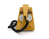 GPO Retro Trim Phone Push Button - Mustard - Front View