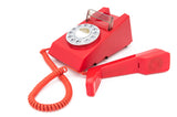 GPO Retro Trim Phone Push Button - Red - Side View