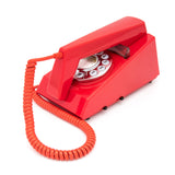 GPO Retro Trim Phone Push Button - Red - Top-Down View