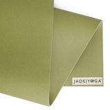 Jade Yoga Harmony Mat - Olive & Iron Flask Wide Mouth Bottle with Spout Lid, Fire, 32oz/950ml Bundle - Low Angle