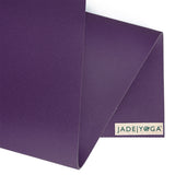 Jade Yoga Harmony Mat - Purple & Iron Flask Wide Mouth Bottle with Spout Lid, Fire, 32oz/950ml Bundle - Low Angle