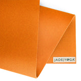 Jade Yoga Harmony Mat - Orange - Front View