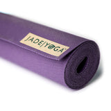 Jade Yoga Voyager Mat - Purple & Iron Flask Wide Mouth Bottle with Spout Lid, Fire, 32oz/950ml Bundle - Low Angle