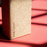 Jade Yoga Cork Yoga Block - Large - Top-Down View