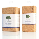 Jade Yoga Cork Yoga Block - Small - Close-Up Angle