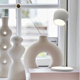 Kreafunk Ellie Lamp W/ Qi Charger And Bluetooth Speaker - White - Front View