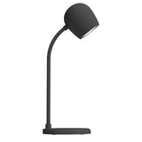 Kreafunk Ellie Lamp W/ Qi Charger And Bluetooth Speaker - Black - Top-Down View