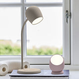 Kreafunk Ellie Lamp W/ Qi Charger And Bluetooth Speaker - Ivory Sand - Front View